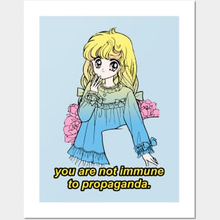 You Are Not Immune To Propaganda / Kawaii Meme Design Posters and Art